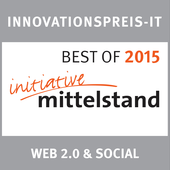 Auszeichnung BEST OF 2015 in WEB 2.0 & SOCIAL für VORANWERK | Büro für Design & Strategie