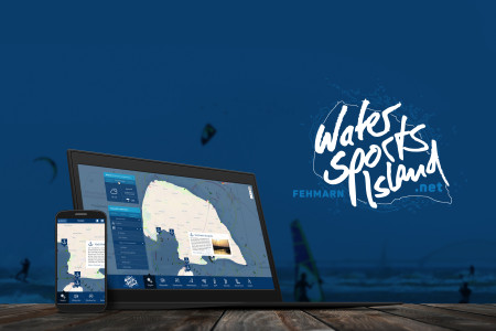 Screendesign des geplanten Webportals WaterSportsIsland.net